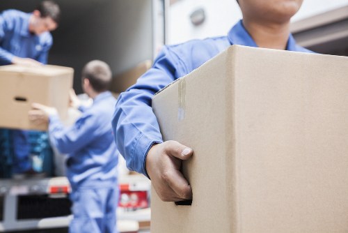 Removal team helping with a home move in Finchley