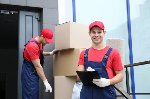 Furniture pick-up service helping with sofa removal in Finchley