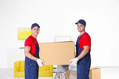Careful loading of sofas and tables for Finchley house move