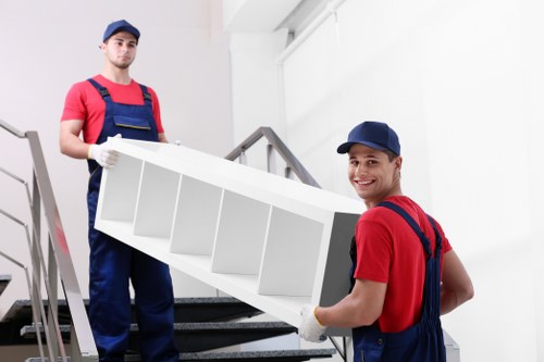 Removal team planning a local move in Finchley near residential streets