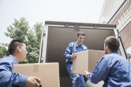 Local transfer station used for responsible moving waste disposal