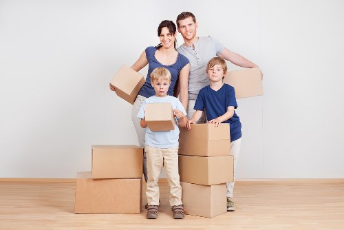 Packing and loading preparation for a home or office move in Finchley
