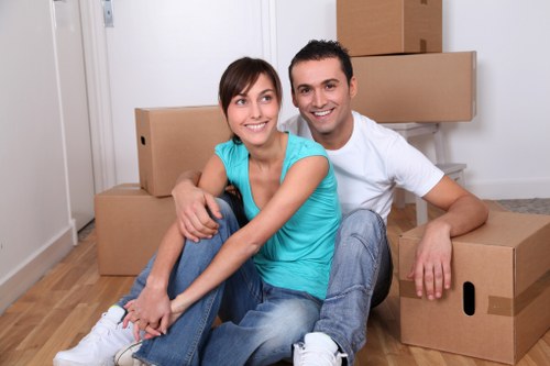 Local team collecting bulky household furniture from a Finchley property