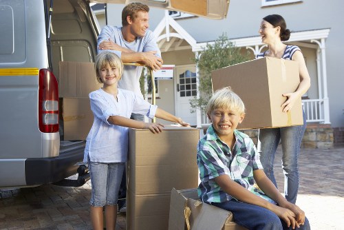 Careful furniture handling and packing support during a Finchley removal service